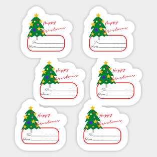 Gift labels for Christmas Sticker